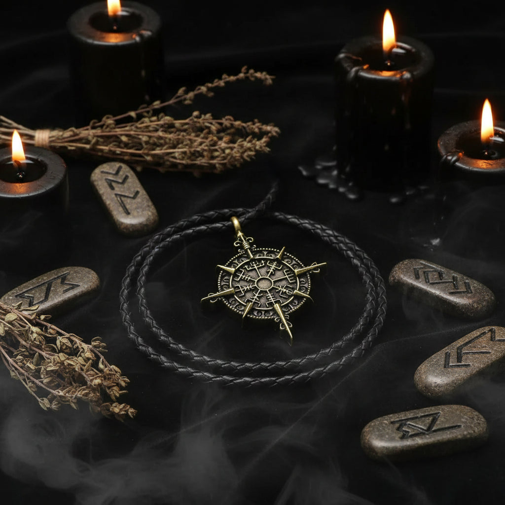 Odin Symbol Spear Pendant Necklace, Norse Mythology Cross Sorceress Sanctuary
