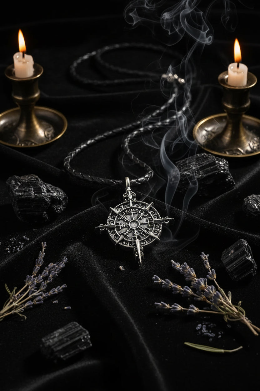 Odin Symbol Spear Pendant Necklace, Norse Mythology Cross Sorceress Sanctuary