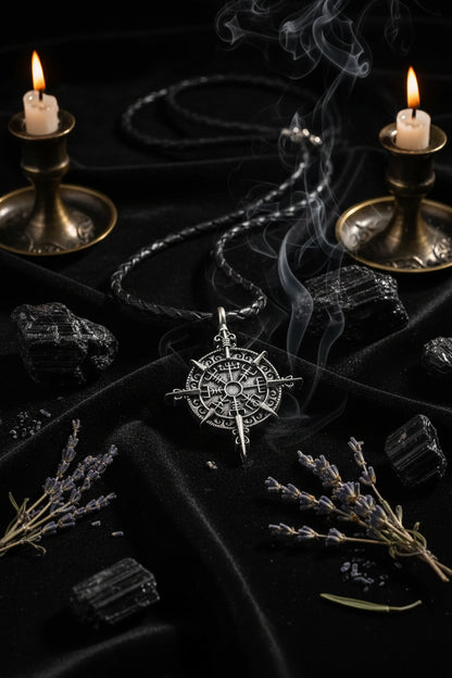 Odin Symbol Spear Pendant Necklace, Norse Mythology Cross Sorceress Sanctuary