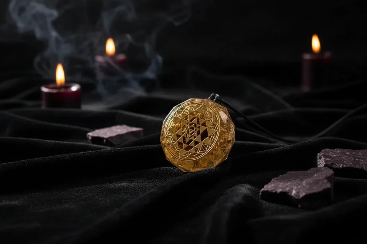 Orgone Energy Pendant - Sorceress Sanctuary Yellow