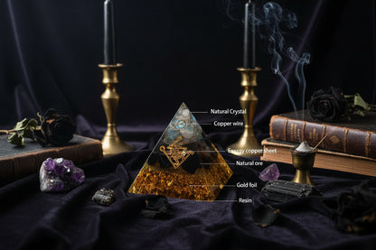 Orgone Energy Pyramid - Sorceress Sanctuary 5cm-6cm