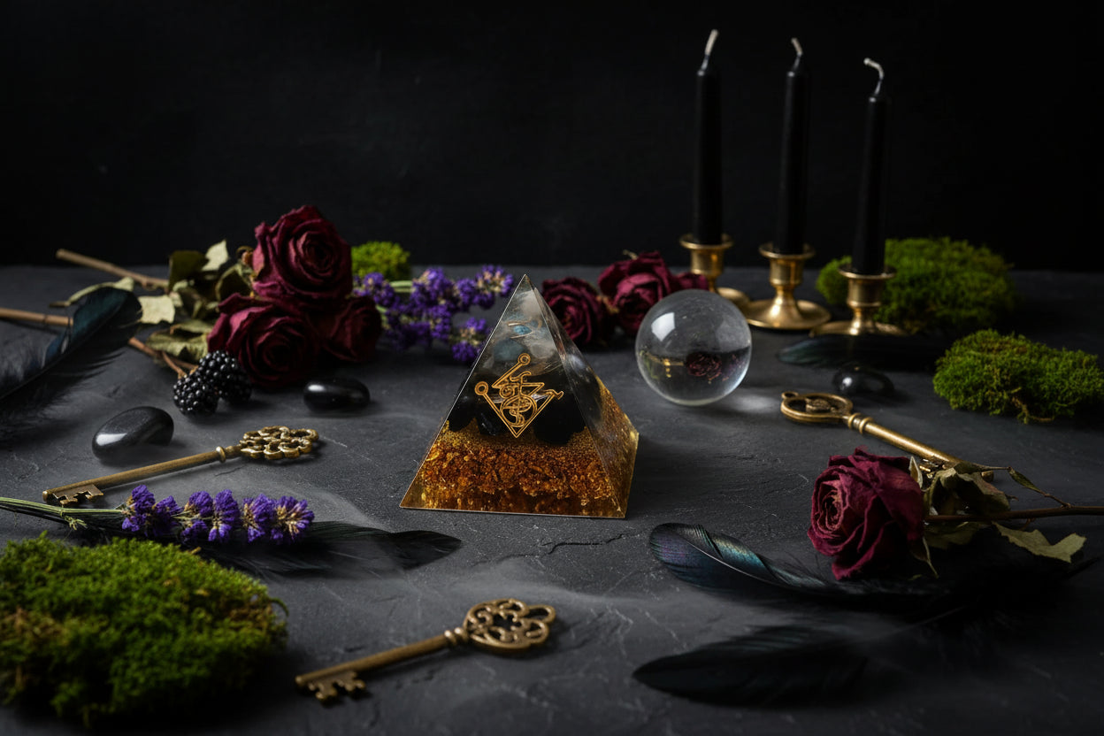 Orgone Energy Pyramid - Sorceress Sanctuary 5cm-6cm