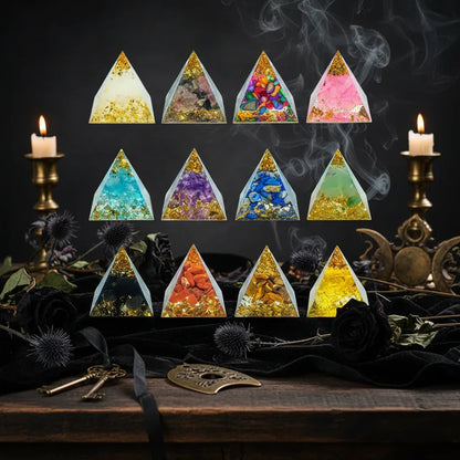 Orgone Pyramid Set - Sorceress Sanctuary 7PCS