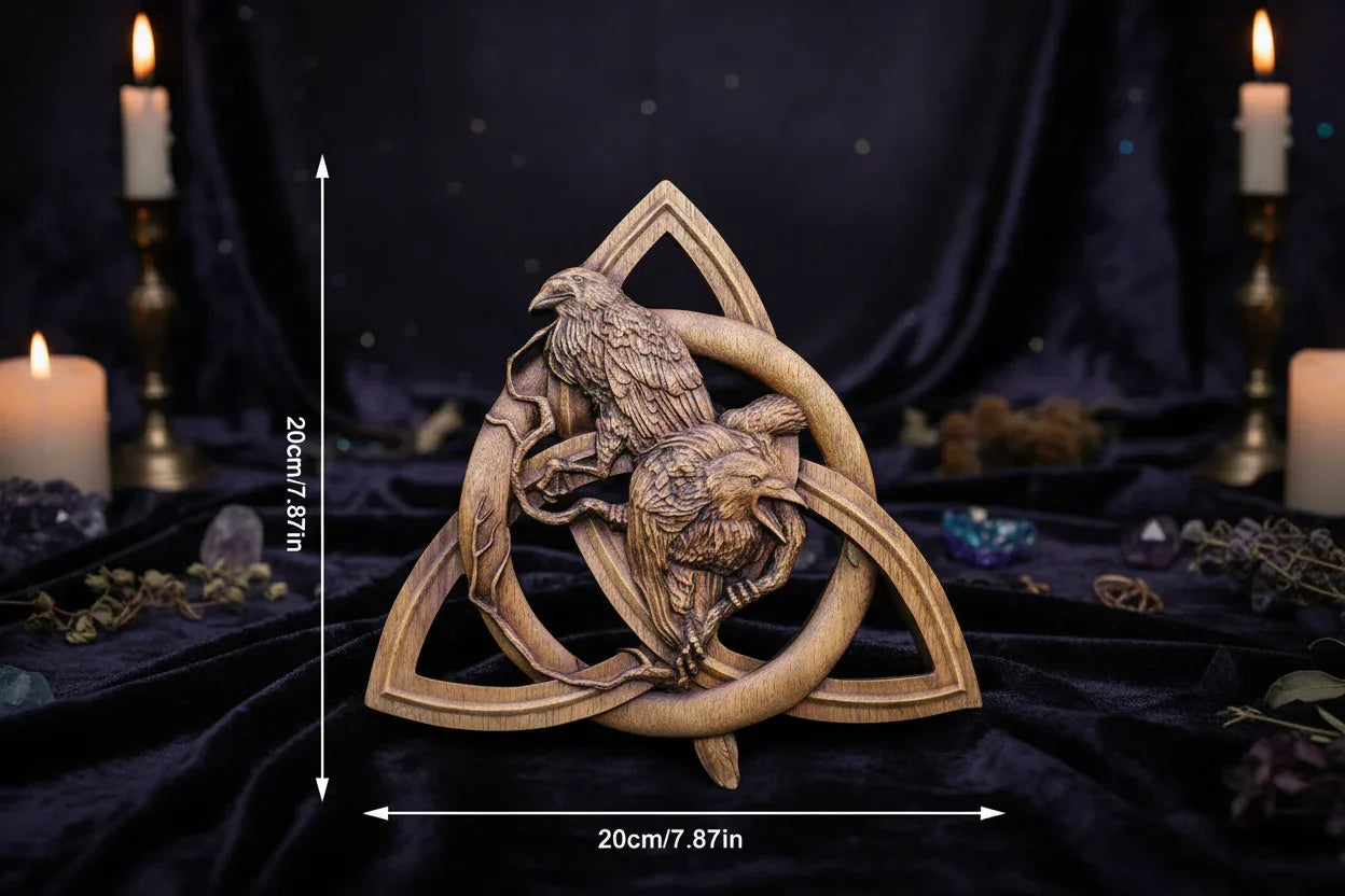 Pagan Rune Carving - Sorceress Sanctuary Wood