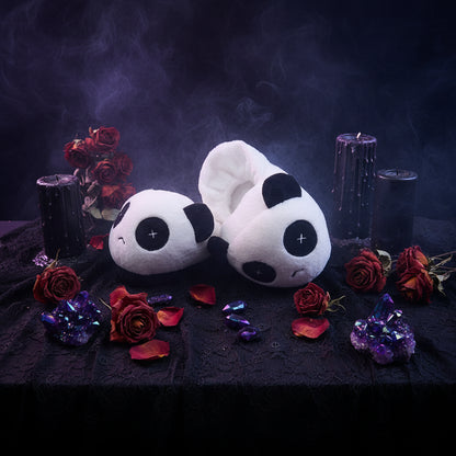 Panda Plush Slippers - Sorceress Sanctuary Smile / 4 | 34-Smile / 4.5 | 35-Smile / 5 | 36-Smile / 5.5 | 37-Smile / 6 | 38