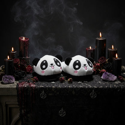 Panda Plush Slippers - Sorceress Sanctuary Smile / 4 | 34-Smile / 4.5 | 35-Smile / 5 | 36-Smile / 5.5 | 37-Smile / 6 | 38