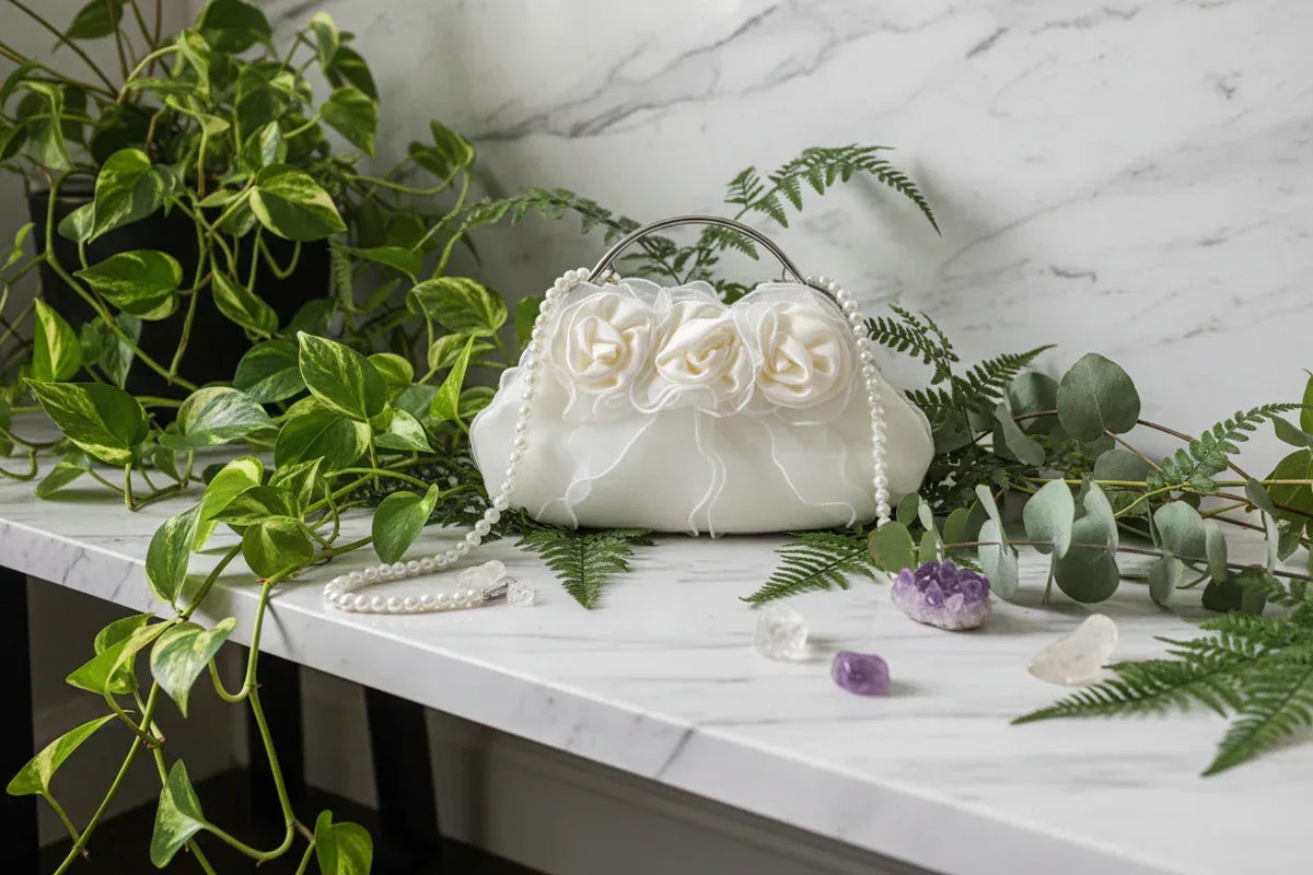 Pearl Rose Bag - Sorceress Sanctuary White