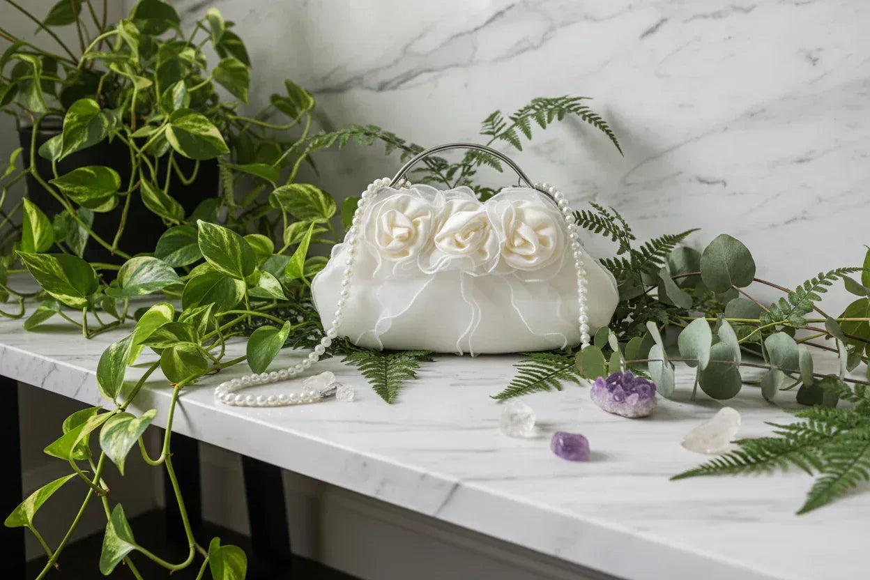 Pearl Rose Bag - Sorceress Sanctuary White