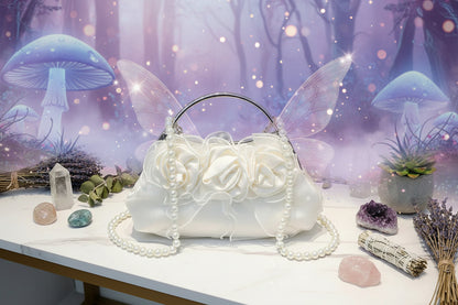 Pearl Rose Bag - Sorceress Sanctuary White