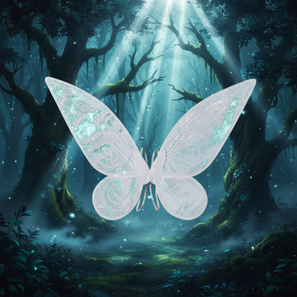 Pearlescent Fairy Wings - Sorceress Sanctuary White-Pink-Dark Violet