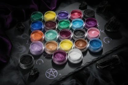 Pearlescent Powder - Sorceress Sanctuary Blue-Light Blue-Black-Peach-Purple