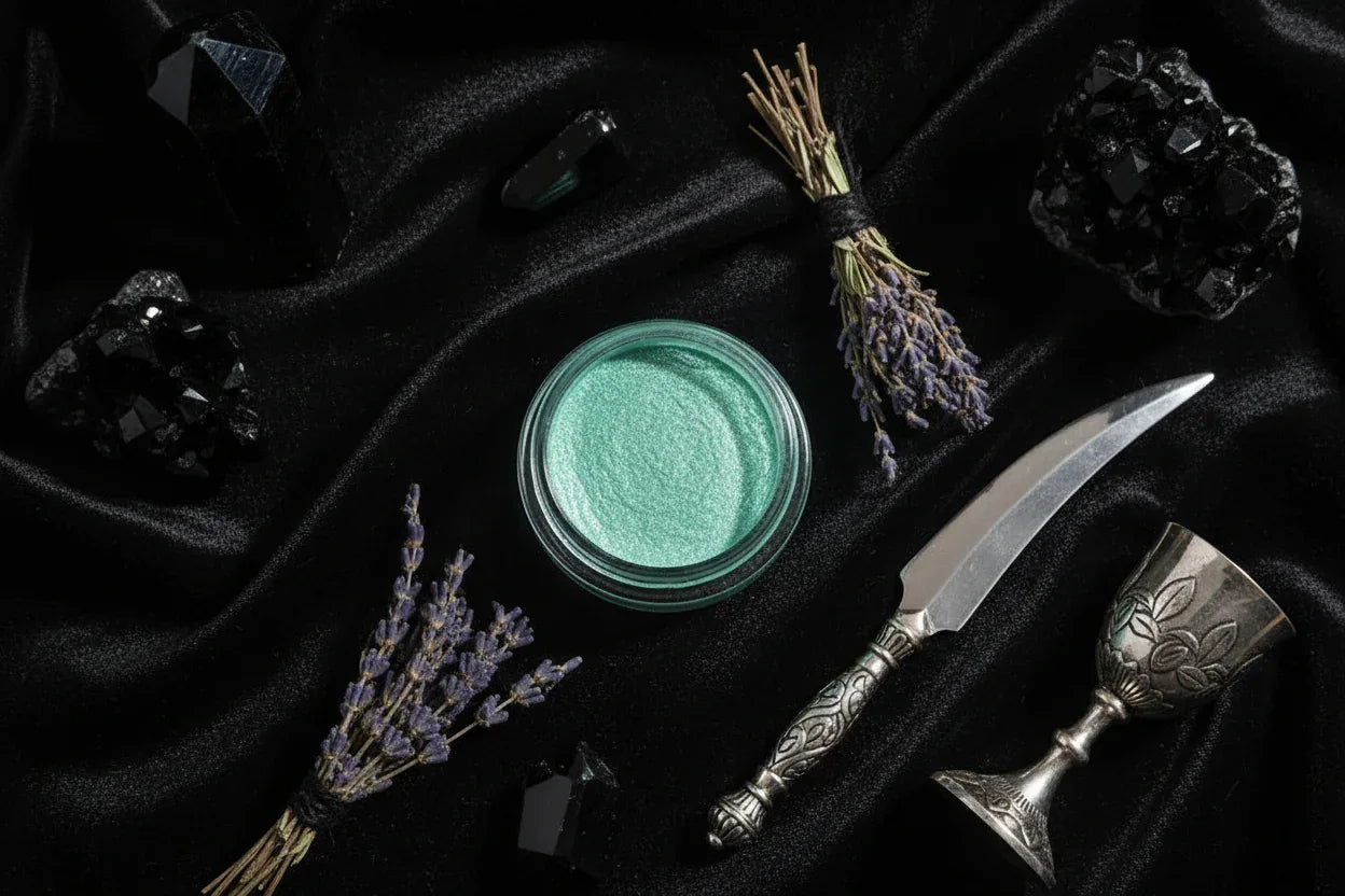 Pearlescent Powder - Sorceress Sanctuary Blue-Light Blue-Black-Peach-Purple