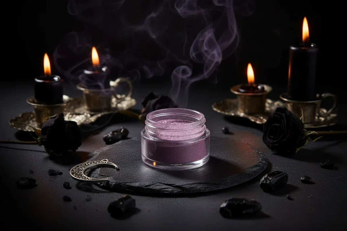 Pearlescent Powder - Sorceress Sanctuary Blue-Light Blue-Black-Peach-Purple