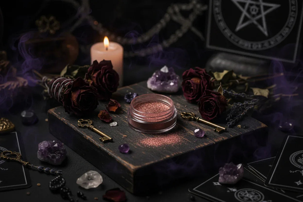 Pearlescent Powder - Sorceress Sanctuary Blue-Light Blue-Black-Peach-Purple