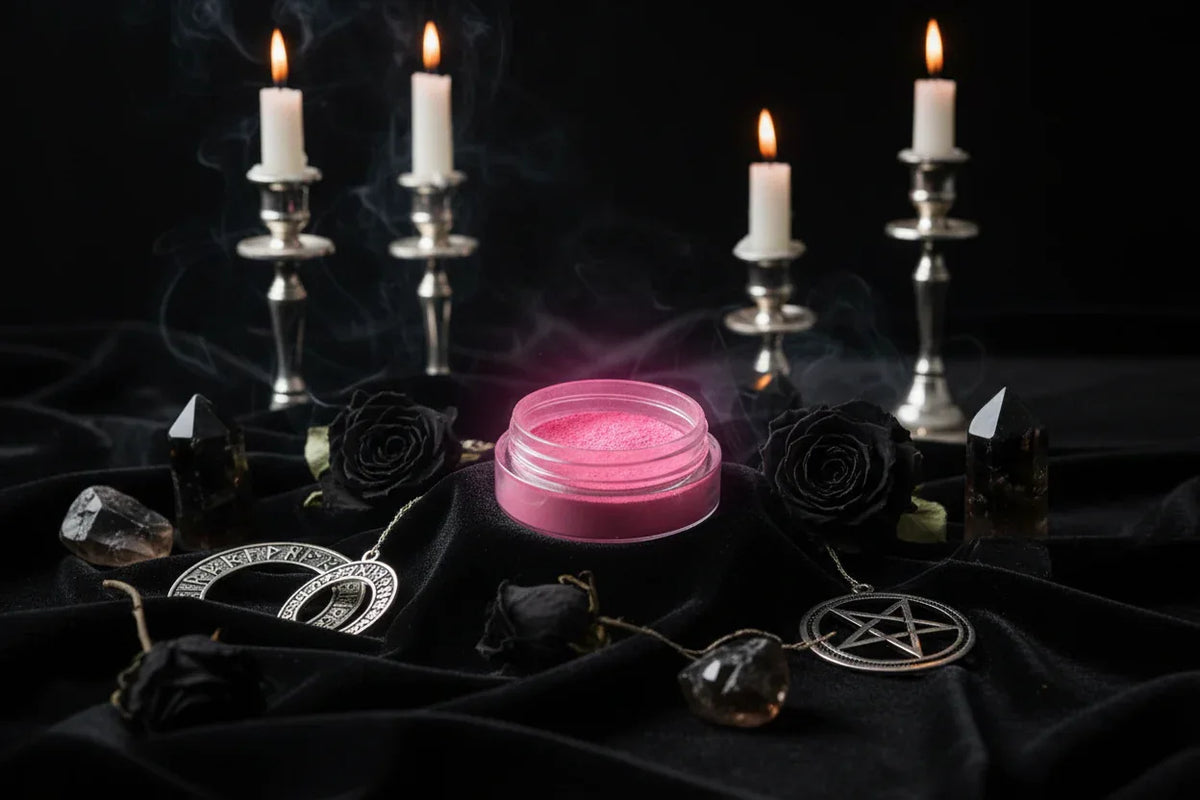 Pearlescent Powder - Sorceress Sanctuary Blue-Light Blue-Black-Peach-Purple