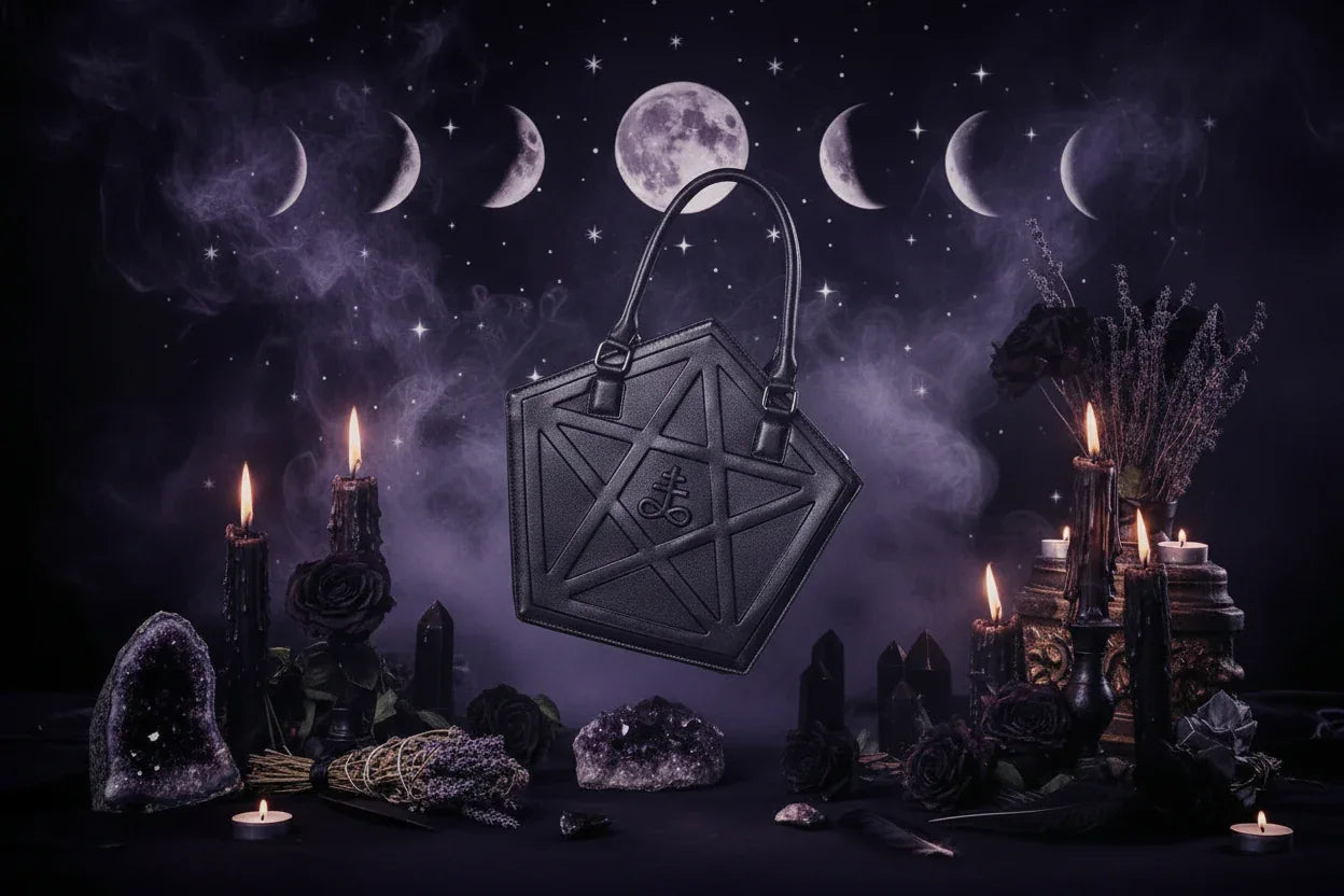 Pentagram Handbag - Sorceress Sanctuary Black