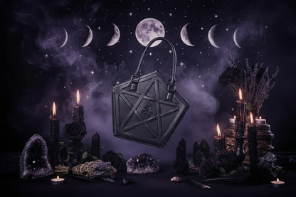 Pentagram Handbag - Sorceress Sanctuary Black