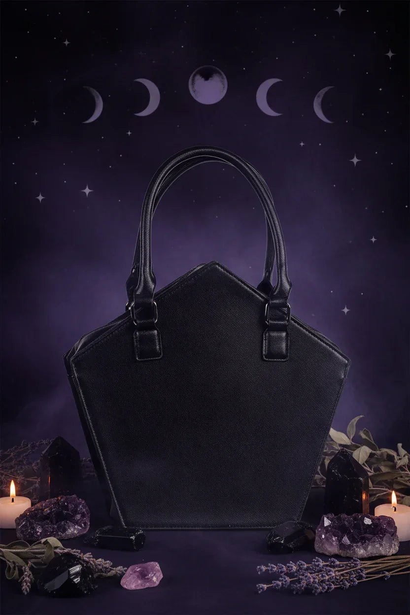 Pentagram Handbag - Sorceress Sanctuary Black