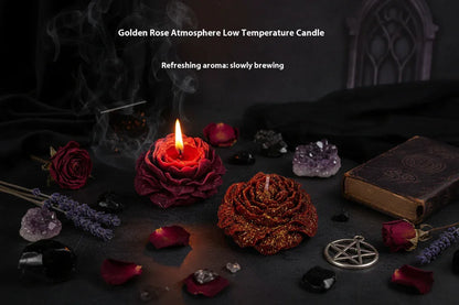 Peony Rose Candle - Sorceress Sanctuary Gardenia-Ebony Rose-Snow Mountain Pine Forest-Peach Oolong-English Pear Freesia