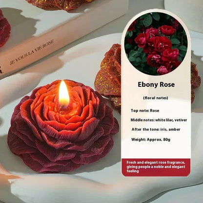 Peony Rose Candle - Sorceress Sanctuary Gardenia-Ebony Rose-Snow Mountain Pine Forest-Peach Oolong-English Pear Freesia