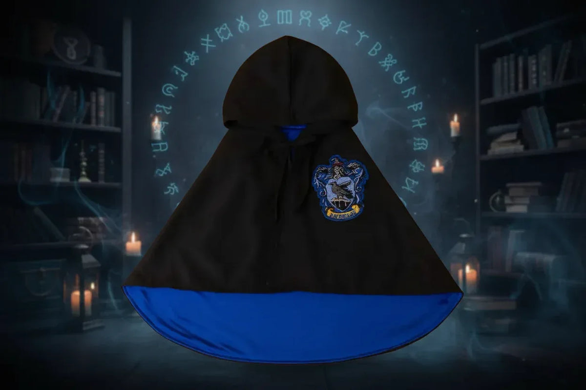 Pet Magic Cape Outfit - Sorceress Sanctuary Blue (Eagle's Cloak) / S(within 7 lbs)-Blue (Eagle's Cloak) / M(8-15 lbs)-Blue (Eagle's Cloak) / L(16-32 lbs)-Red (Lion's Cloak) / S(within 7 lbs)-Red (Lion's Cloak) / M(8-15 lbs)