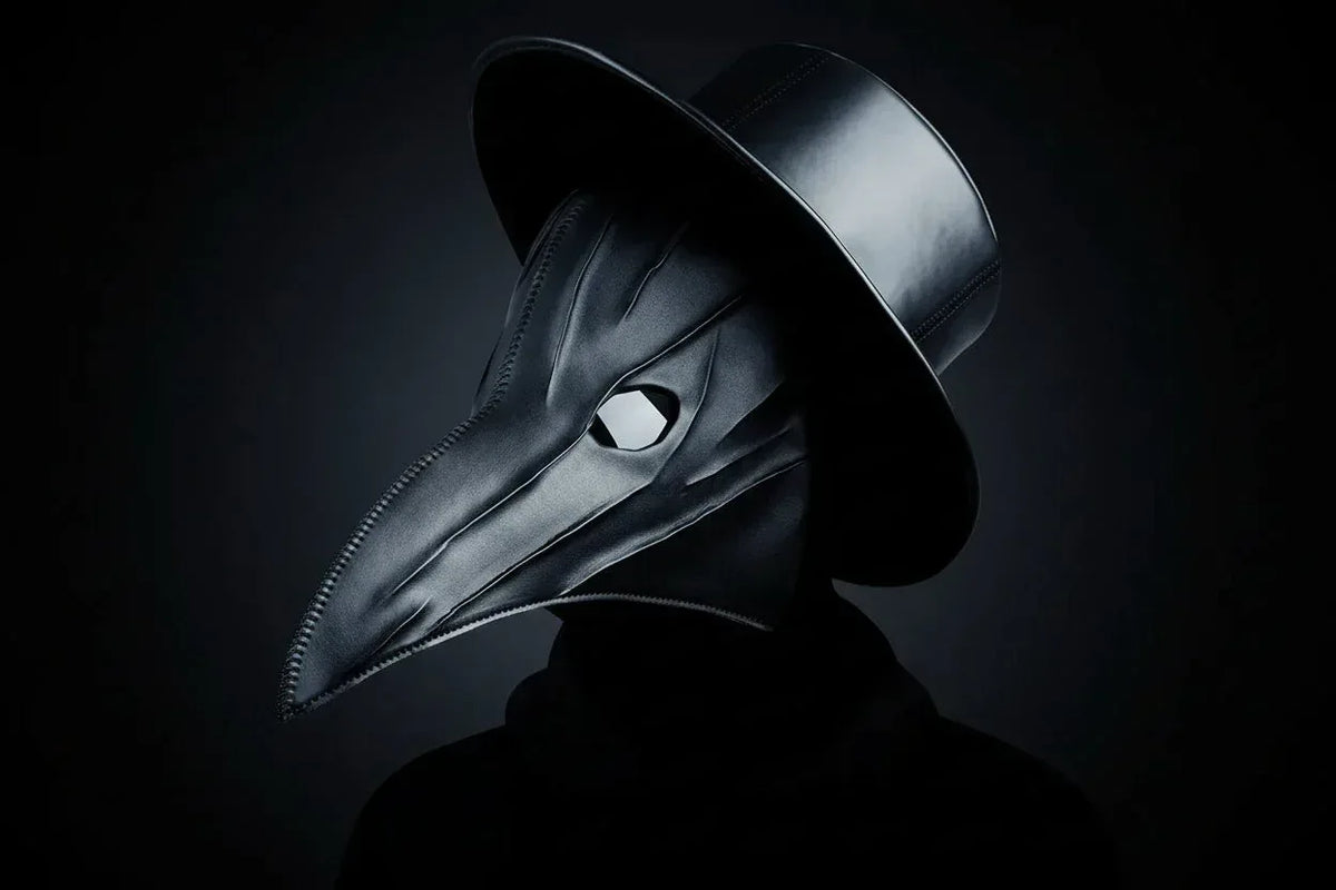 Plague Doctor Mask - Sorceress Sanctuary Black-White-Brown