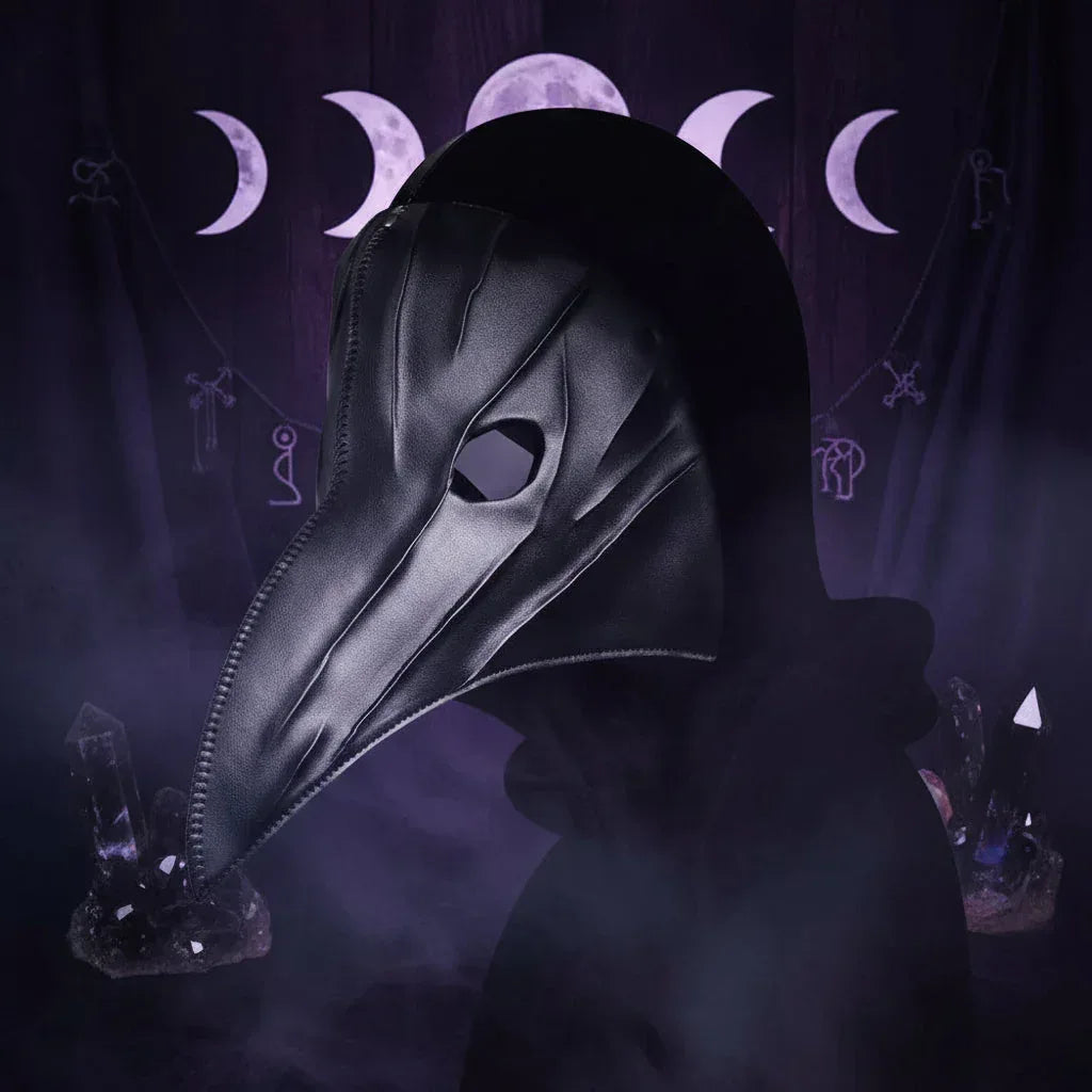 Plague Doctor Mask - Sorceress Sanctuary Black-White-Brown