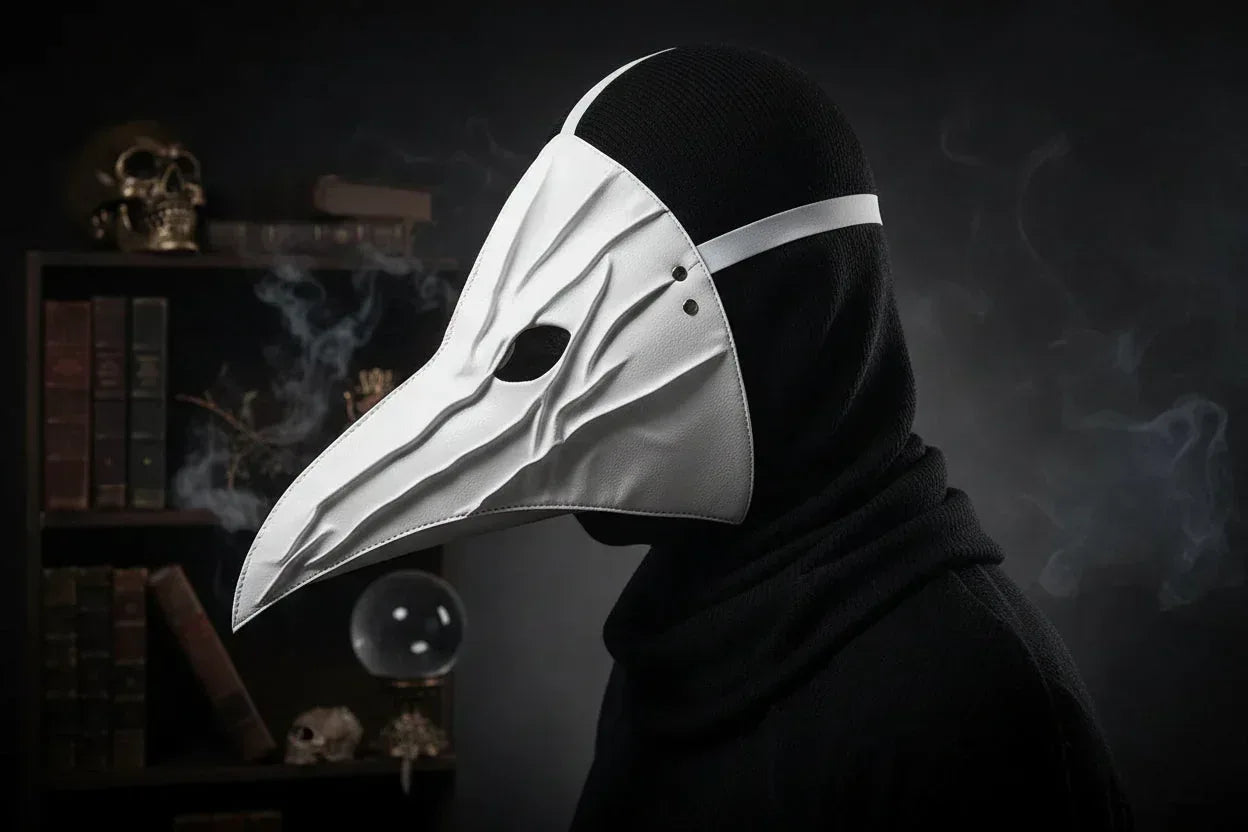 Plague Doctor Mask - Sorceress Sanctuary Black-White-Brown