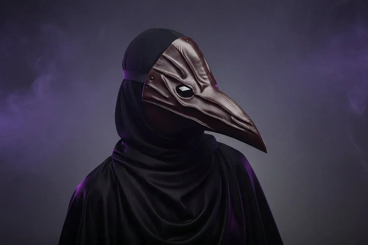 Plague Doctor Mask - Sorceress Sanctuary Black-White-Brown