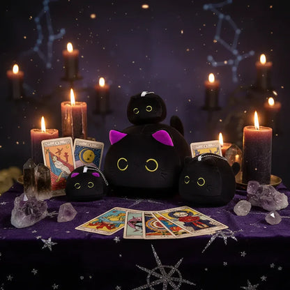Plush Cat Pillow - Sorceress Sanctuary Brown Cat / 10cm(0.02kg) size with tail-Brown Cat / 15cm(0.05kg) size with tail-Brown Cat / Size 25cm(0.12kg) with tail-Brown Cat / 40cm(0.4kg) size with tail-Brown Cat / 55cm(0.5kg) size with tail)