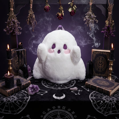 Plush Ghost Backpack - Sorceress Sanctuary Milky White