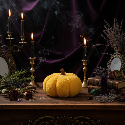 Plush Pumpkin Pillow - Sorceress Sanctuary Yellow / 23cm-Pea Green Color / 23cm-Coffee / 23cm-Blue / 23cm-Dark Green / 23cm