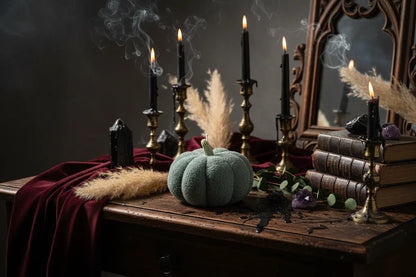 Plush Pumpkin Pillow - Sorceress Sanctuary Yellow / 23cm-Pea Green Color / 23cm-Coffee / 23cm-Blue / 23cm-Dark Green / 23cm