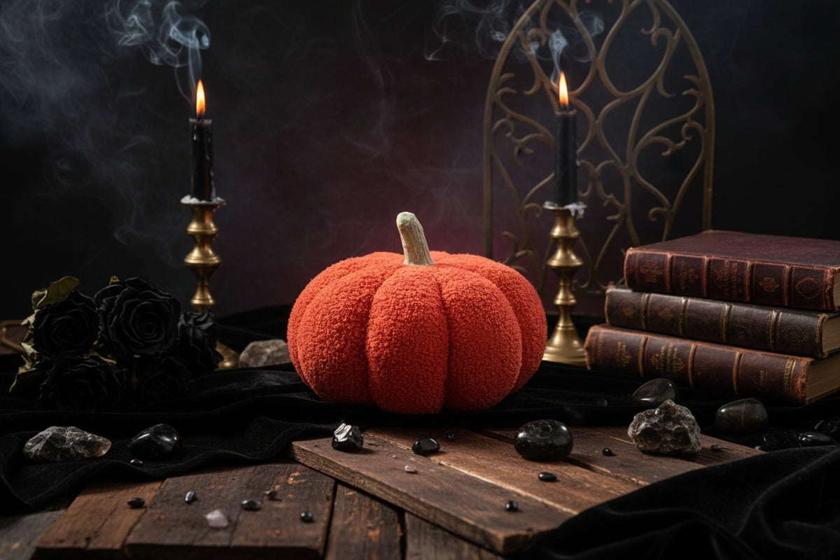Plush Pumpkin Pillow - Sorceress Sanctuary Yellow / 23cm-Pea Green Color / 23cm-Coffee / 23cm-Blue / 23cm-Dark Green / 23cm