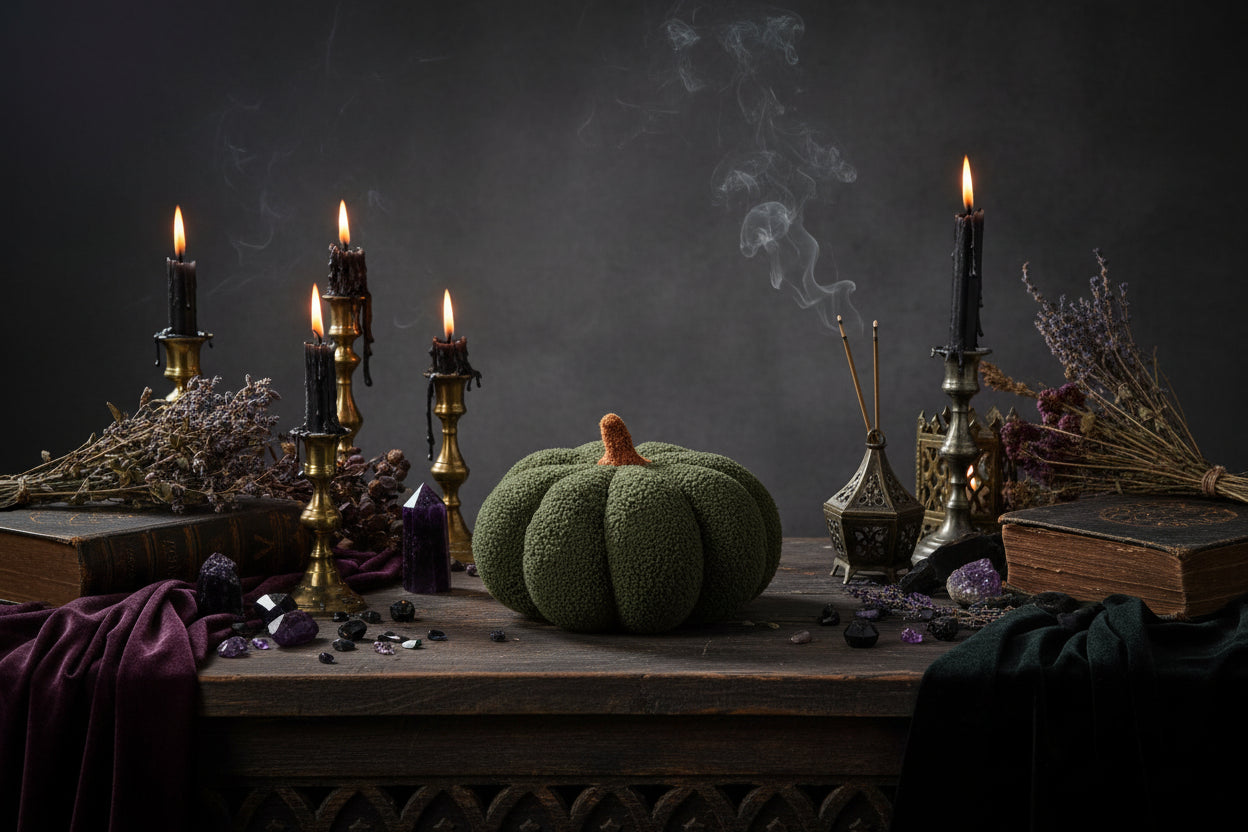 Plush Pumpkin Pillow - Sorceress Sanctuary Yellow / 23cm-Pea Green Color / 23cm-Coffee / 23cm-Blue / 23cm-Dark Green / 23cm