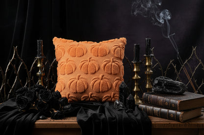 Plush Pumpkin Pillows - Sorceress Sanctuary Dark Orange1PCs-Dark Orange2PCs-Light Orange1PCs-Light Orange2PCs-White1PCs