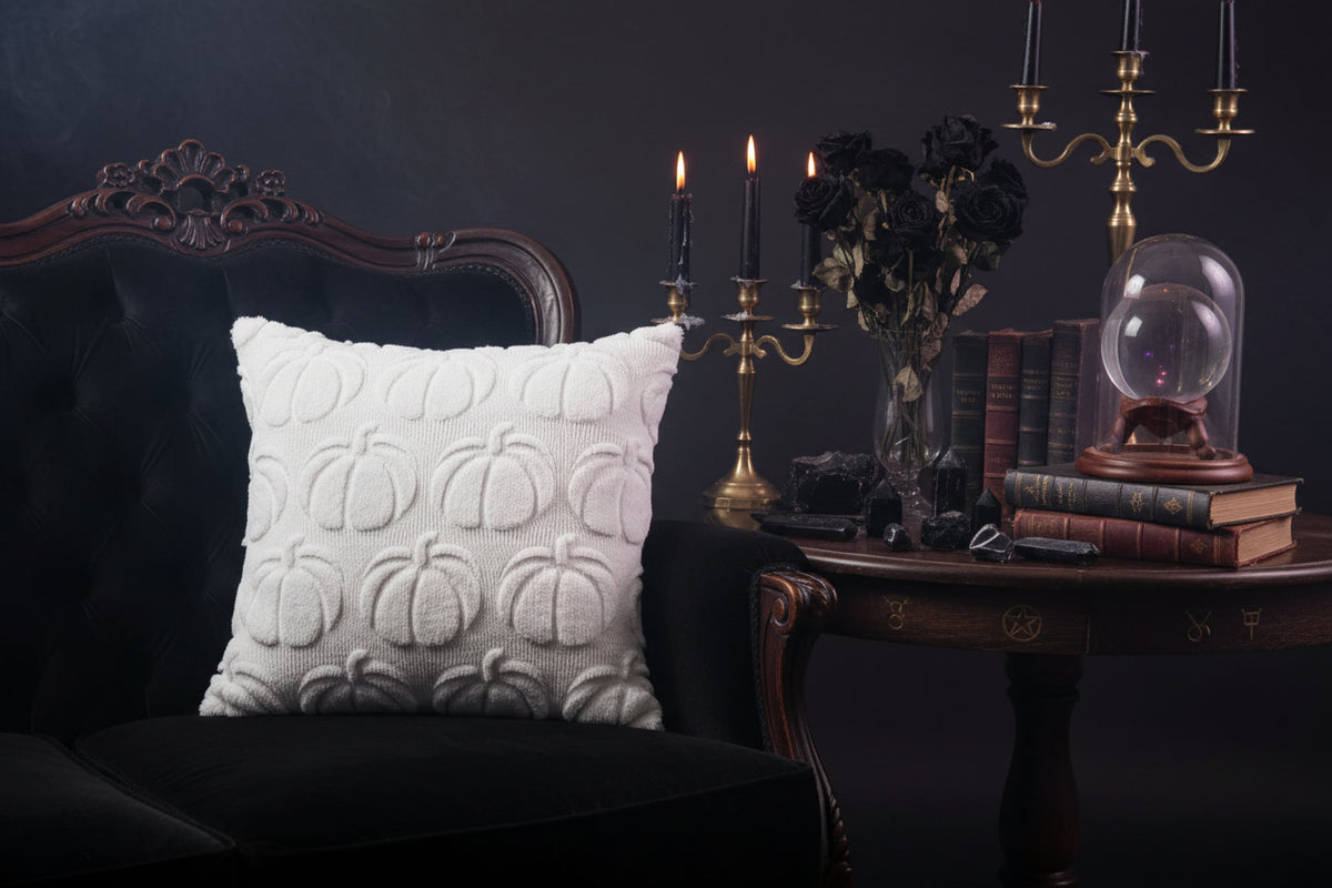Plush Pumpkin Pillows - Sorceress Sanctuary Dark Orange1PCs-Dark Orange2PCs-Light Orange1PCs-Light Orange2PCs-White1PCs