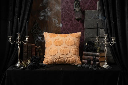 Plush Pumpkin Pillows - Sorceress Sanctuary Dark Orange1PCs-Dark Orange2PCs-Light Orange1PCs-Light Orange2PCs-White1PCs