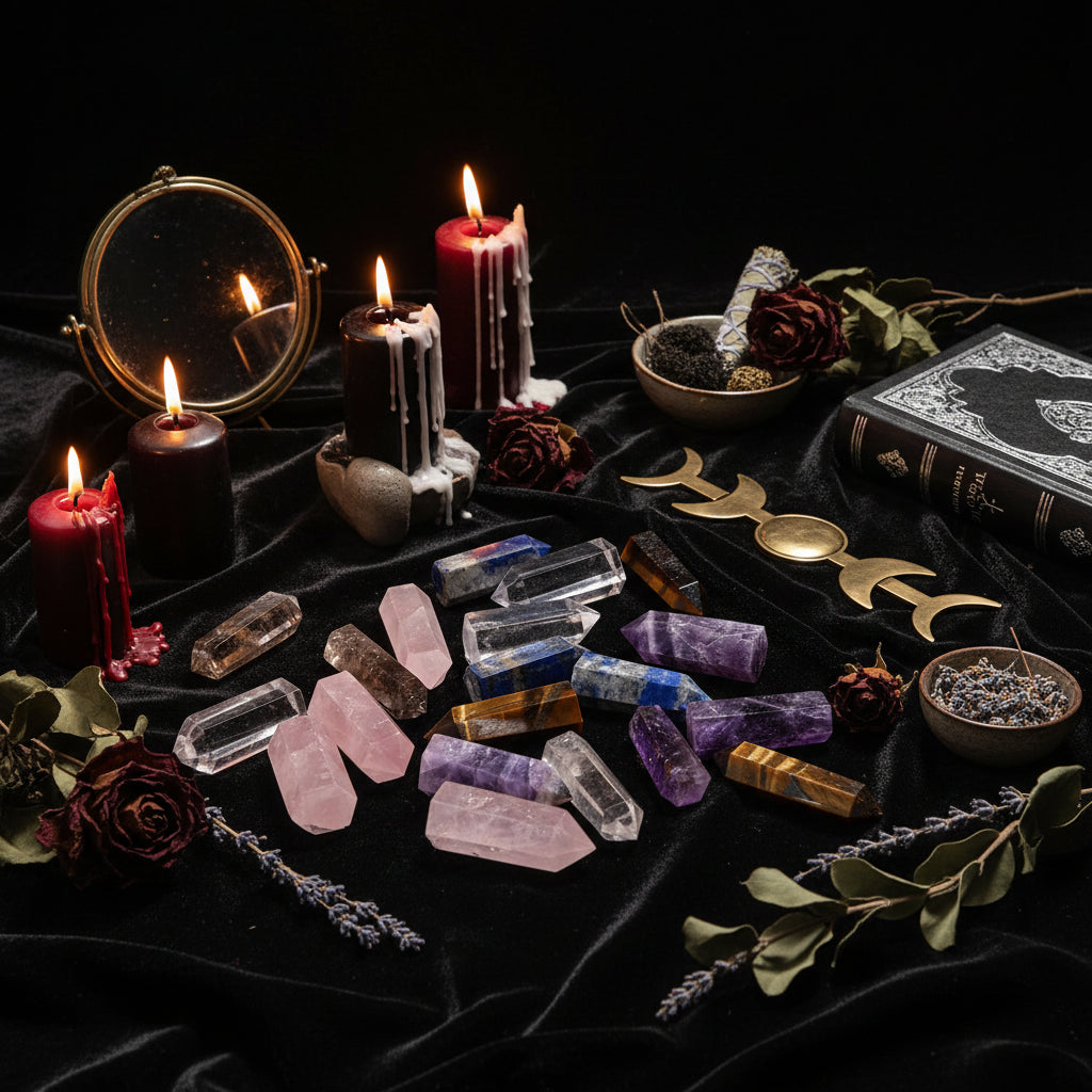 Natural Crystal | Hexagonal Prisms - Sorceress Sanctuary