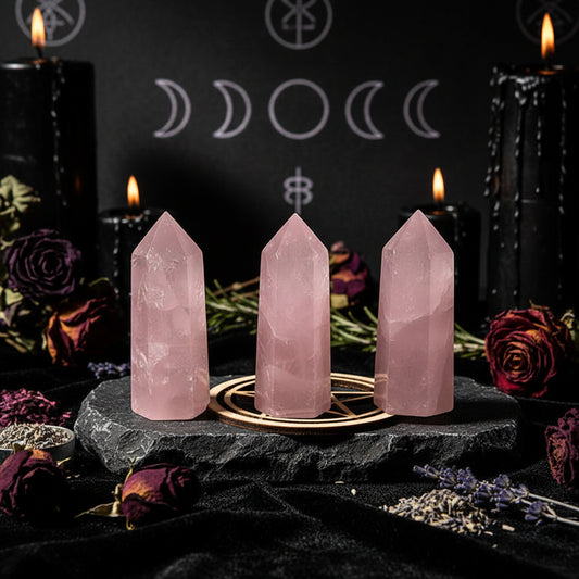 Natural Crystal | Hexagonal Prisms - Sorceress Sanctuary