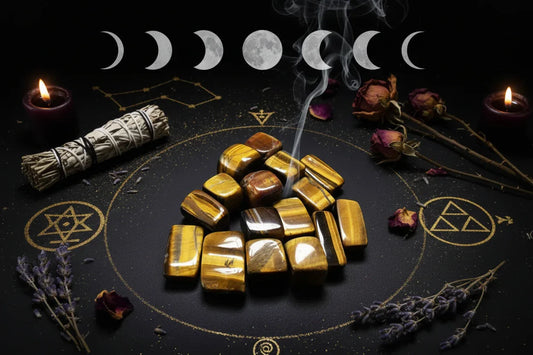 Polished Crystals - Sorceress Sanctuary Color(Amethyst 3to 5cm100g)-Color(Aventurine jade 3to 5cm100g)-Color(Powder crystal3 to 5cm100g)-Color(Topaz 3to 5cm100g)-Color(Nanhong 3to 5cm 100g)