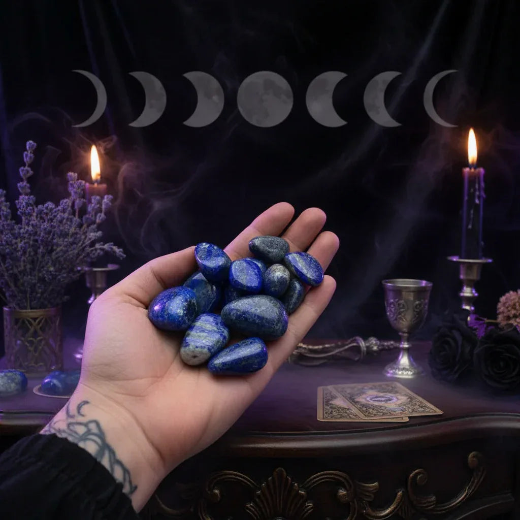Polished Crystals - Sorceress Sanctuary Color(Amethyst 3to 5cm100g)-Color(Aventurine jade 3to 5cm100g)-Color(Powder crystal3 to 5cm100g)-Color(Topaz 3to 5cm100g)-Color(Nanhong 3to 5cm 100g)