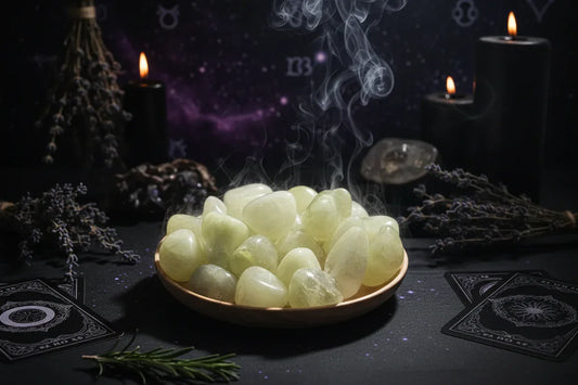 Polished Crystals - Sorceress Sanctuary (Nonriver Agate) / (100g)-(Snowflake) / (100g)-(Red Aventurine) / (100g)-(Blue Sandstone) / (100g)-(Aquamarine Agate) / (100g)