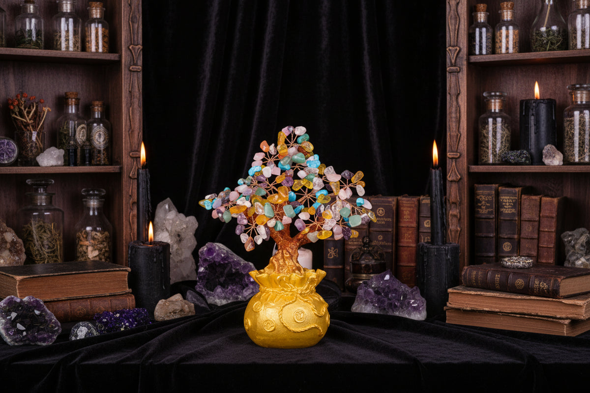 Prosperity Money Tree - Sorceress Sanctuary Green-Red-Yellow-Purple-Blue