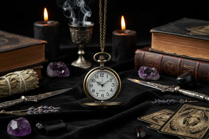 Pumpkin Pocket Watch - Sorceress Sanctuary Bronze / Arab ghost head-Baigu / Arab ghost head