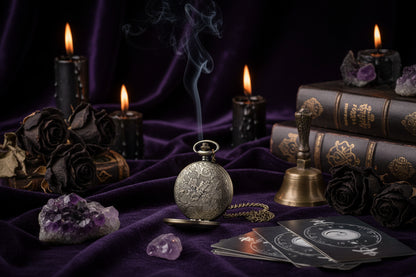 Pumpkin Pocket Watch - Sorceress Sanctuary Bronze / Arab ghost head-Baigu / Arab ghost head