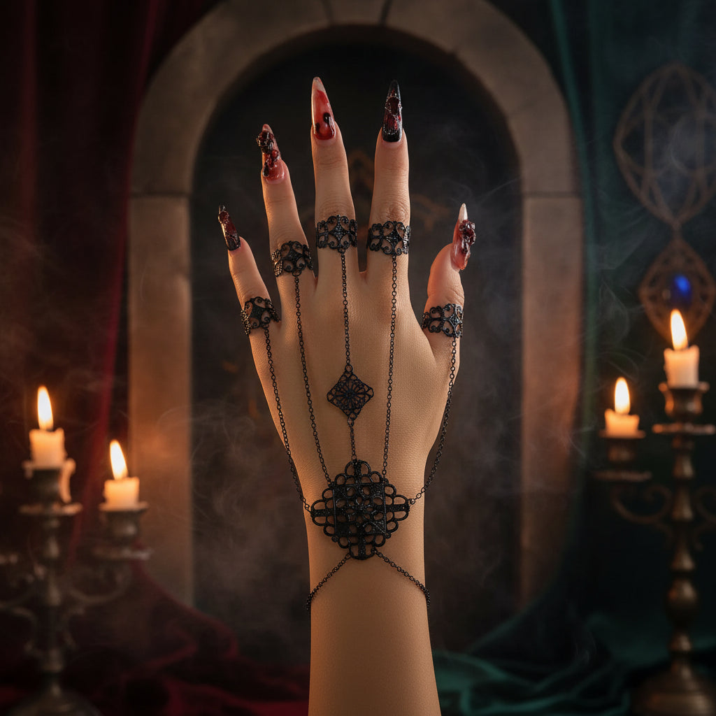 Punk Tassel Bracelet - Sorceress Sanctuary Black-Gold Single-Silver Single-Gun Black Single