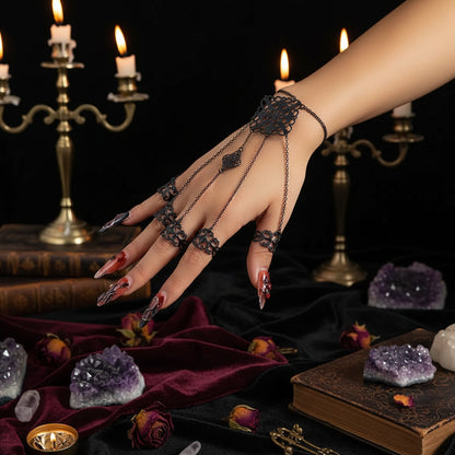Punk Tassel Bracelet - Sorceress Sanctuary Black-Gold Single-Silver Single-Gun Black Single