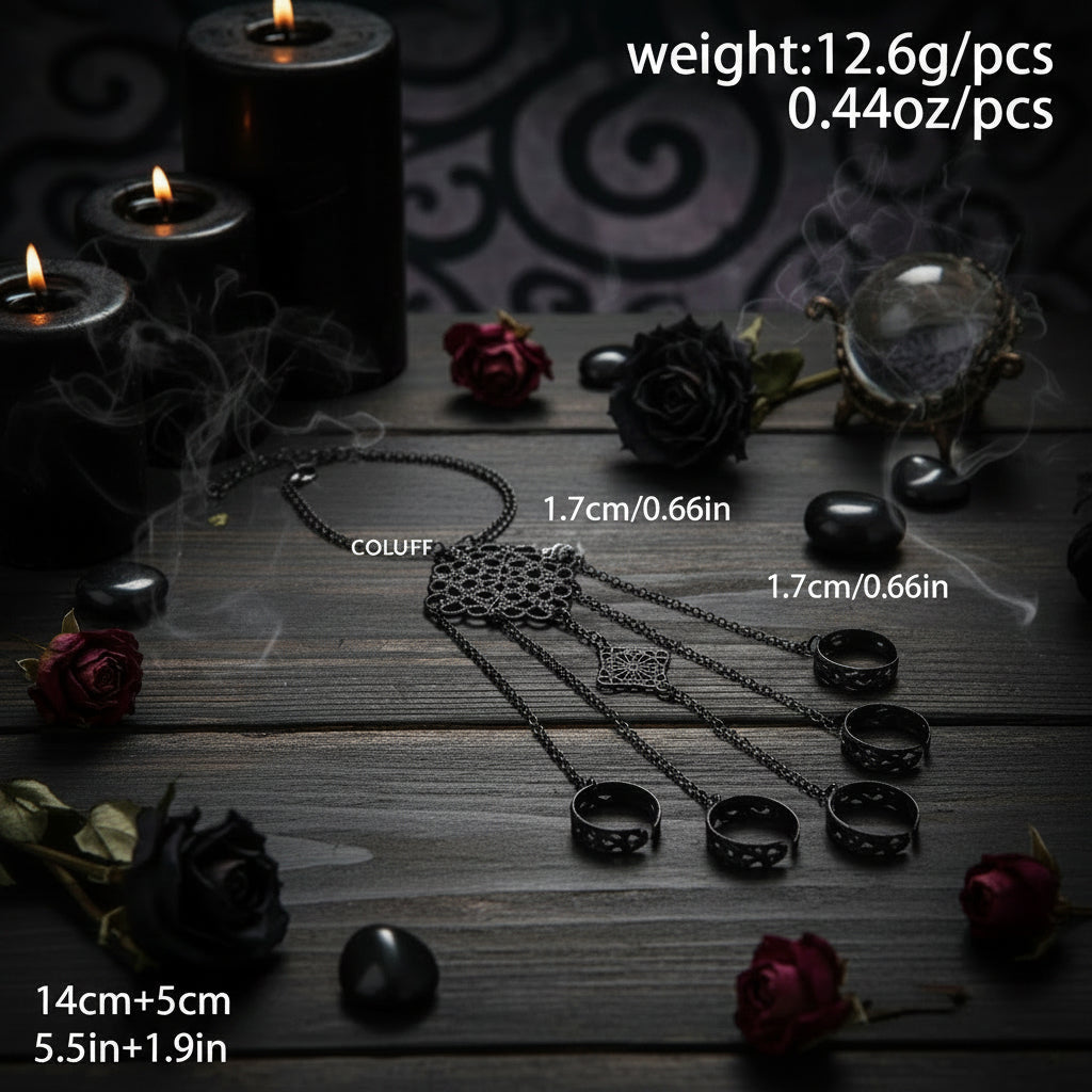 Punk Tassel Bracelet - Sorceress Sanctuary Black-Gold Single-Silver Single-Gun Black Single
