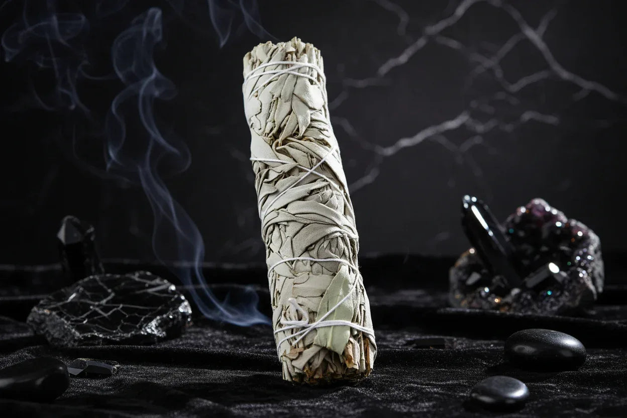 Pure Sage - Sorceress Sanctuary 60 g sage bundle-80 g sage bale-100 g sage bundle-110 g bundle of sage-Shell bracket